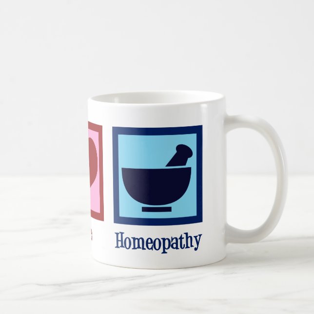 Mug Homéopath Peace Love Homéopathie (Droite)
