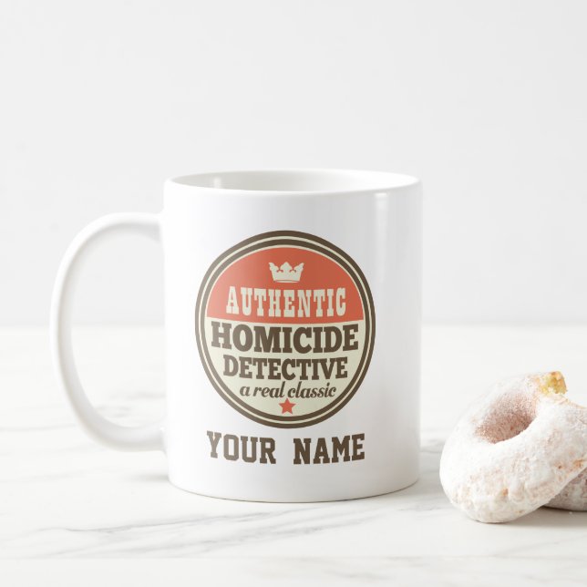 Mug Homicide amusant (Avec donut)