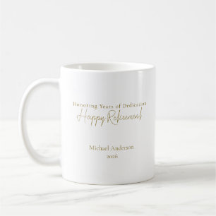 Mug Hommage à des années de dévouement Personnalisé