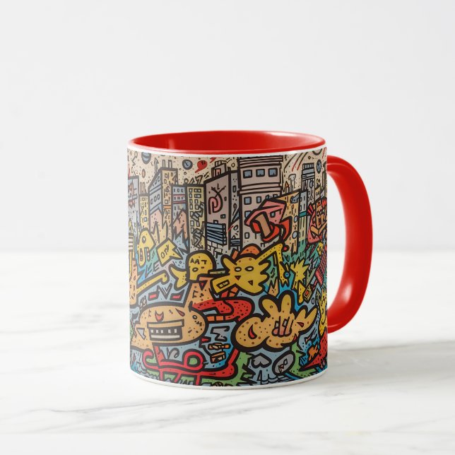 Mug Hommage à Haring City (Devant droit)