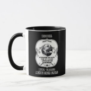 Mug Hommage de Boerbol aux chiens noirs et blancs