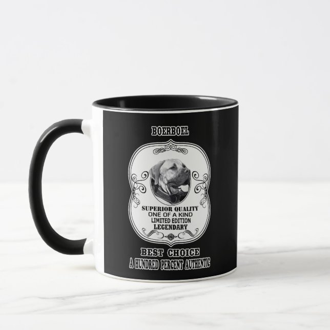 Mug Hommage de Boerbol aux chiens noirs et blancs (Gauche)