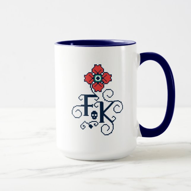 Mug Hommage floral de Frida Kahlo | (Droite)