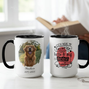 Mug Hommage photo de sympathie en mémoire d'un chien