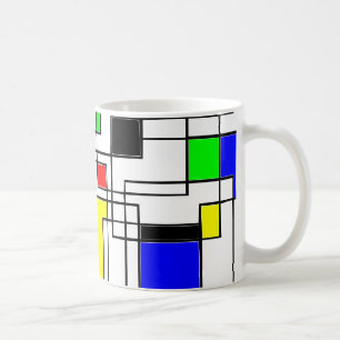 Mug Hommage Random Carré À Mondrian