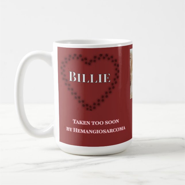Mug Hommage sincère à l'hémangiosarcome (Gauche)