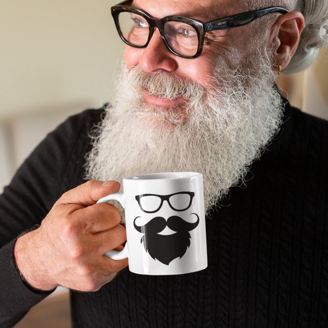 Mug Homme à la barbe drôle de pleine culture (Créateur téléchargé)