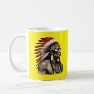 Mug Homme amérindien - Audacieux oeuvre tribale
