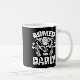 Mug Homme Armé Et Crâne De Cowboy Gras Mortel Drôle