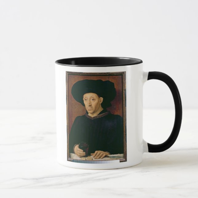 Mug Homme avec un verre de vin (Droite)