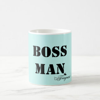 Mug homme blanc classique beFragrant de patron de