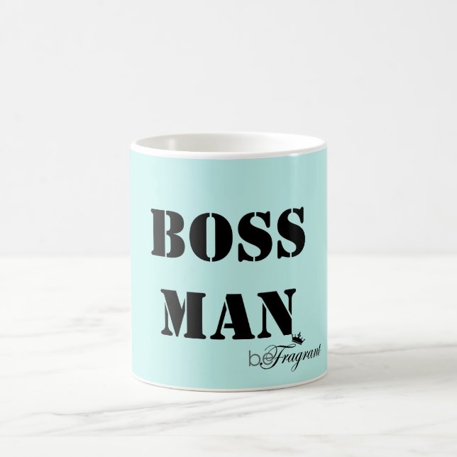 Mug homme blanc classique beFragrant de patron de (Centre)