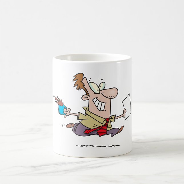 Mug Homme courant avec du café (Créateur téléchargé)