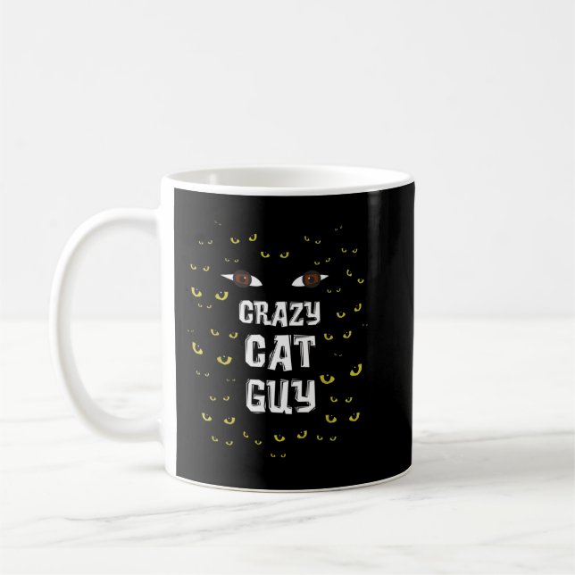 Mug Homme Crazy Cat Guy _ Cat Daddy T-Shirt (Gauche)