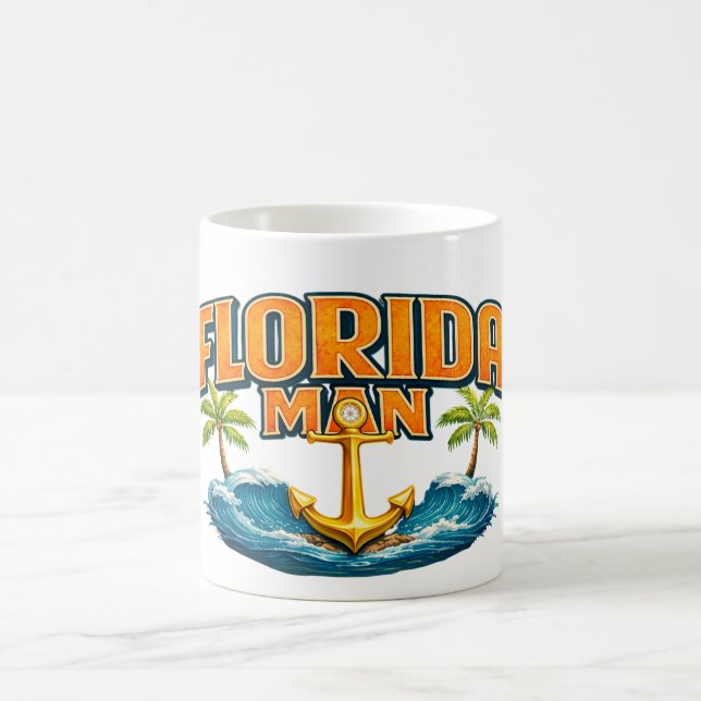 Mug Homme de Floride | Drôle de maison de plage pour m (Centre)