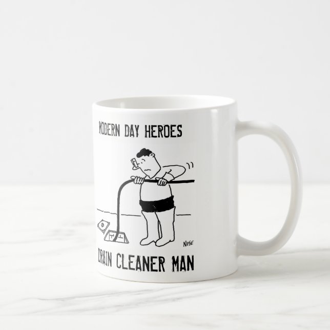 Mug Homme de nettoyage de drains (Droite)