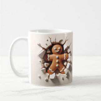 Mug Homme de pain d'épices de Noël 3D
