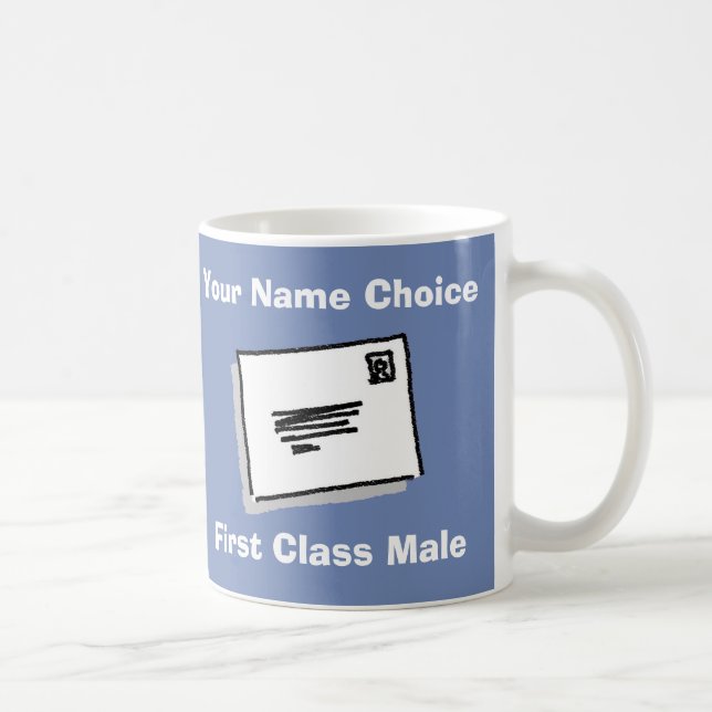 Mug Homme de première classe avec nom personnalisé (Droite)