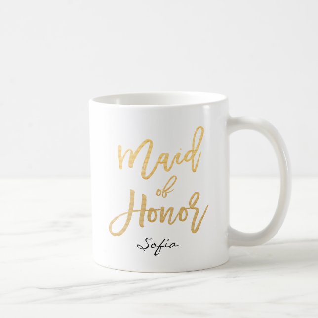 Mug Homme d'honneur Lettres personnalisées (Droite)