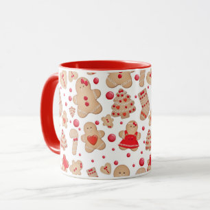 Mug Homme en pain d'épices Biscuits cuits Rustique Fan