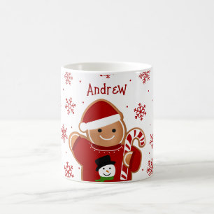 Mug Homme en pain d'épices dans un Noël de pull