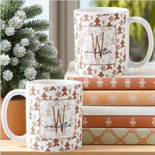 Mug Homme en pain d'épices de bonhomme de Noël, Étoile