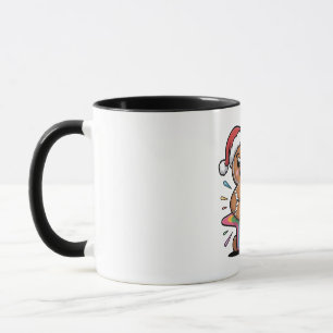Mug Homme en pain d'épices jouant de la guitare électr