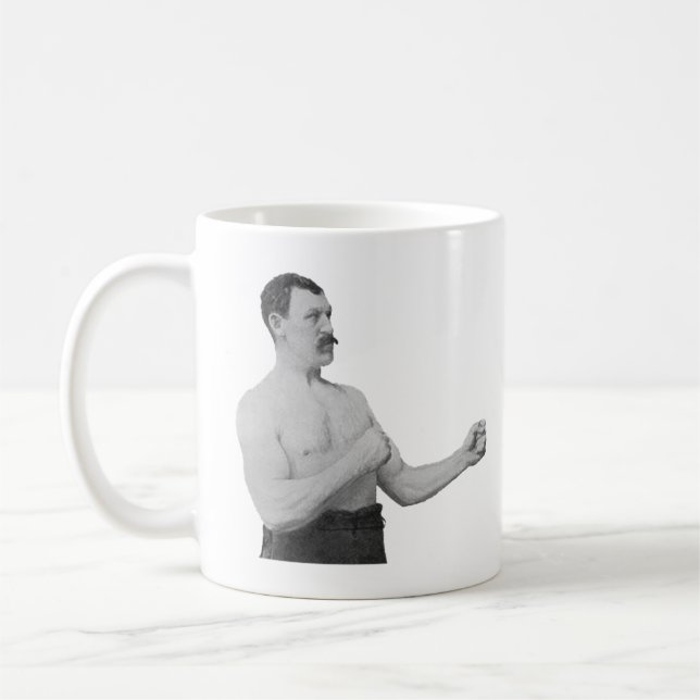 Mug Homme excessivement viril Meme (Gauche)