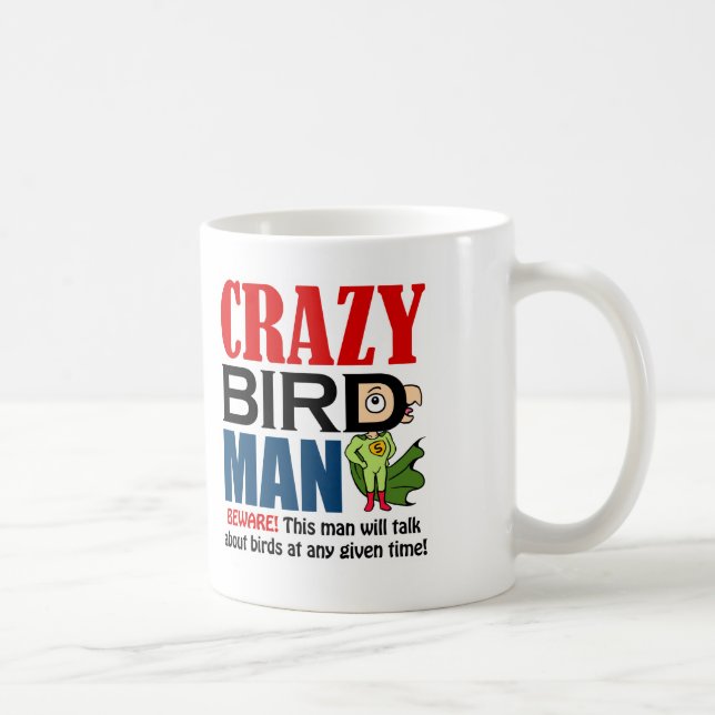 Mug Homme fol d'oiseau (Droite)