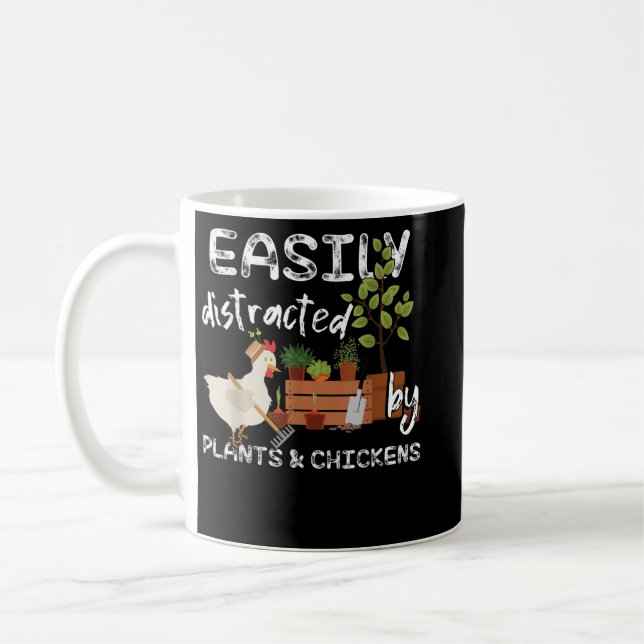 Mug Homme fou de poulet (Gauche)