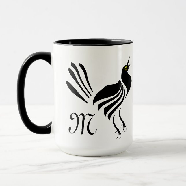 Mug Homme Gracker Oiseau noir (Gauche)