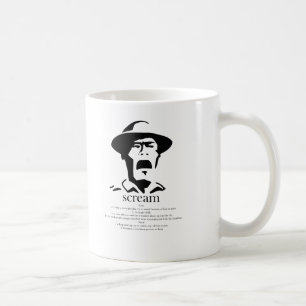 Mug homme hurlant avec définition