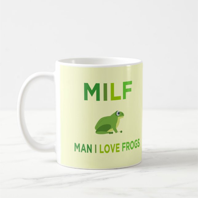 Mug homme j'aime les grenouilles (Gauche)
