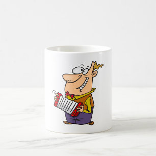 Mug Homme Jouant L'Accordion