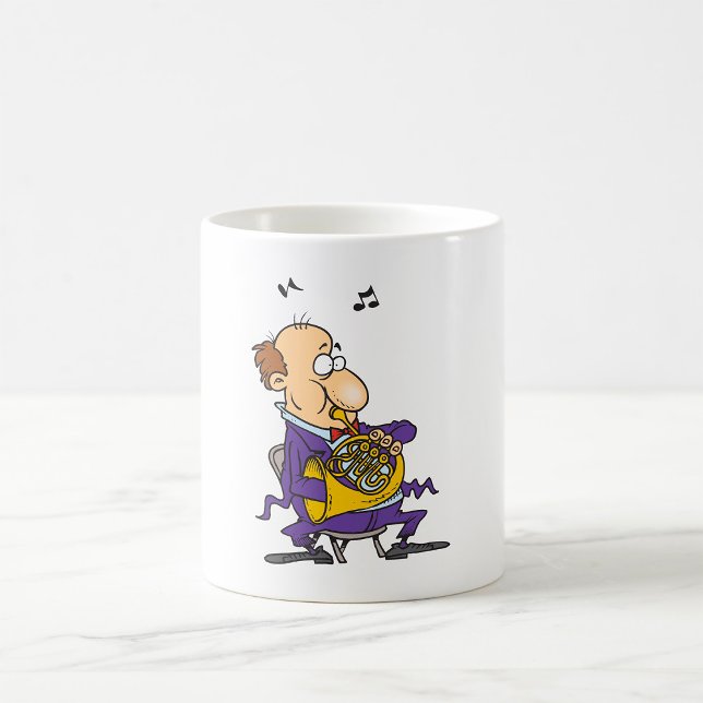 Mug Homme Jouant Une Corne Française (Créateur téléchargé)