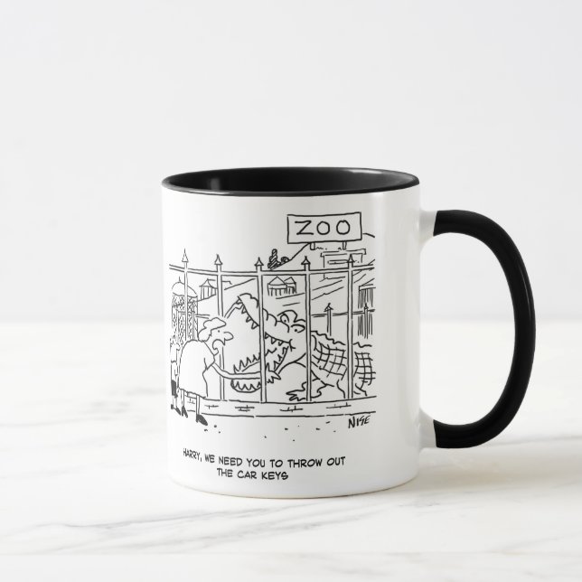 Mug Homme mangé par crocodile au zoo (Droite)