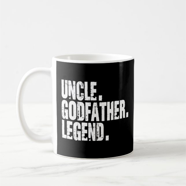 Mug Homme Oncle Godfather Légende Nephew Niece Godchil (Gauche)