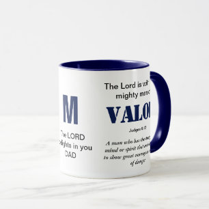 Mug HOMME PUISSANT DE VALOR Christian Blue Monogramme