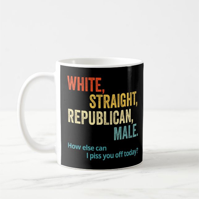 Mug Homme républicain droit blanc - Républicain 1 (Gauche)