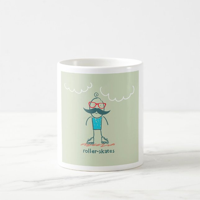 Mug Homme sur des patins à roulettes (Créateur téléchargé)