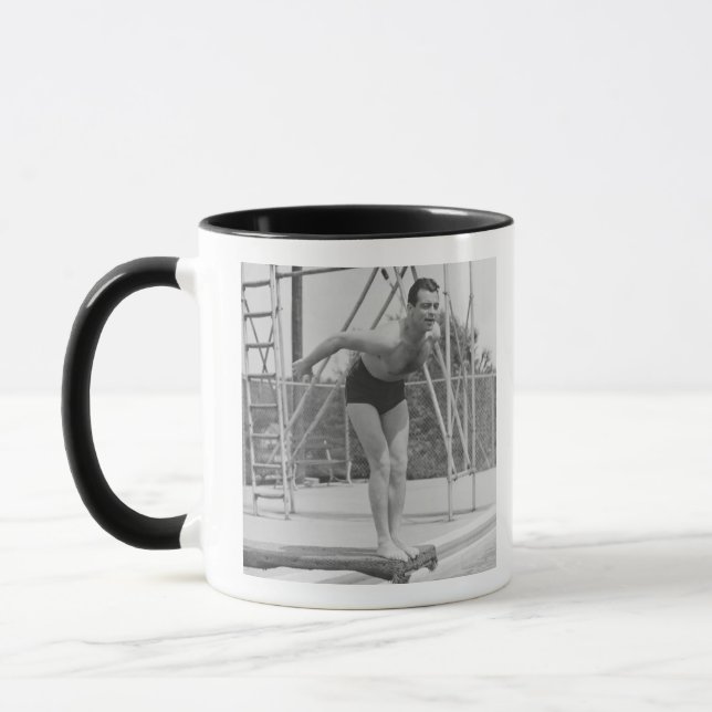 Mug Homme sur le conseil de plongée (Gauche)