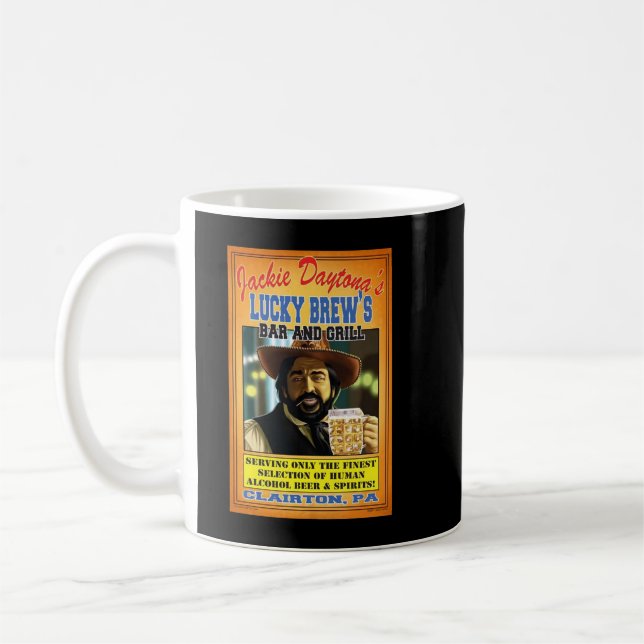 Mug Hommes amusants Jackie Daytona - Bartende humaine  (Gauche)