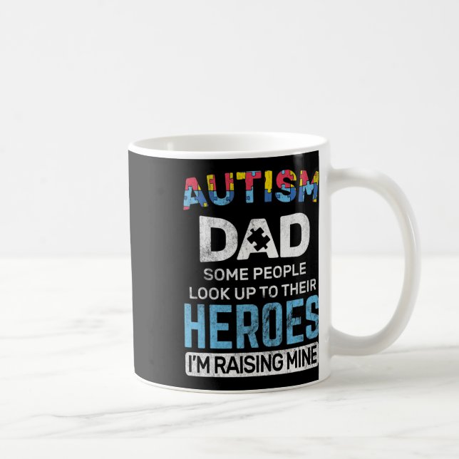 Mug Hommes Autisme Papa Sensibilisation sur l'autisme  (Droite)