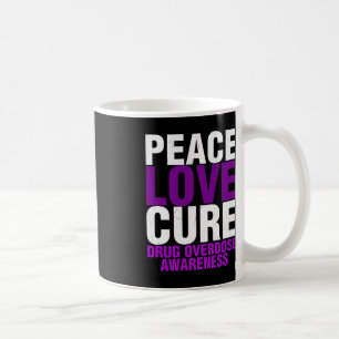 Mug Hommes Conscience de la surdose de drogue Paix Amo