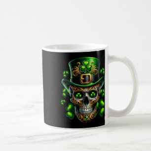 Mug Hommes Crâne Irlandais Trèfle Leprechaun Irlande S