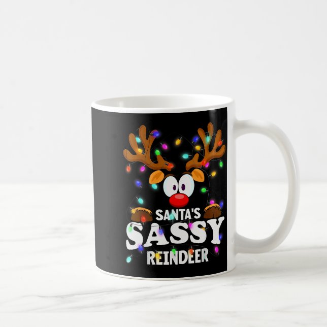 Mug Hommes de Noël Femmes Sy de Santa Renne  (Droite)