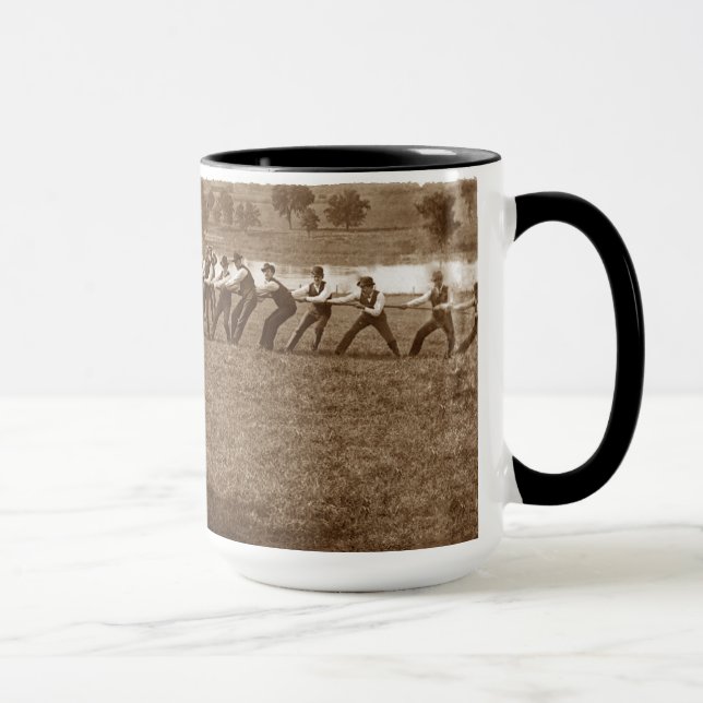 Mug Hommes des années 1890 Tug-O-War Fox River Elgin I (Droite)