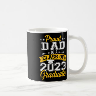 Mug Hommes Fier Papa D'Une Classe De 2023 Diplômé Seni