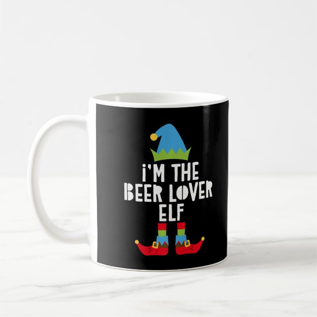 Mug Hommes Je suis La Beer Lover Elf T-Shirt Correspon (Gauche)