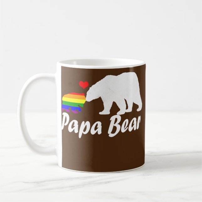 Mug Hommes LGBT Papa Bear Gay pride égalité des droits (Gauche)